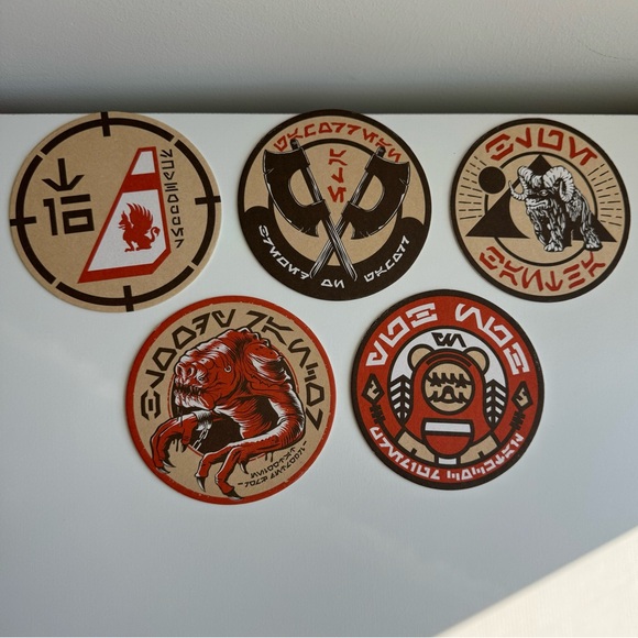 Star Wars Oga’s Cantina Coaster Set Of 5 - C - Picture 2 of 3